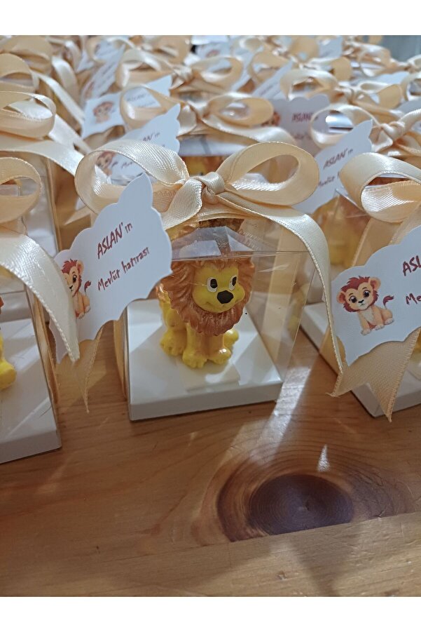 Opulent Accessories Aslan mum30adet,doğum günü hediyesi,bebek mevludu,sünnet hatırası,babyshower,yenidoğan hediyelik mum