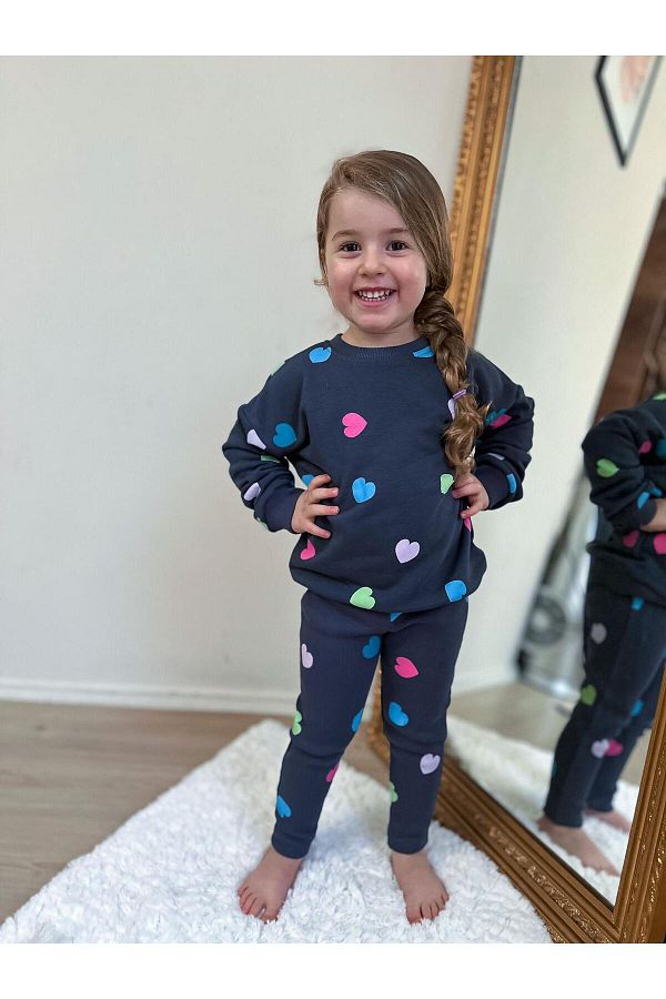 Heart tights baby top
