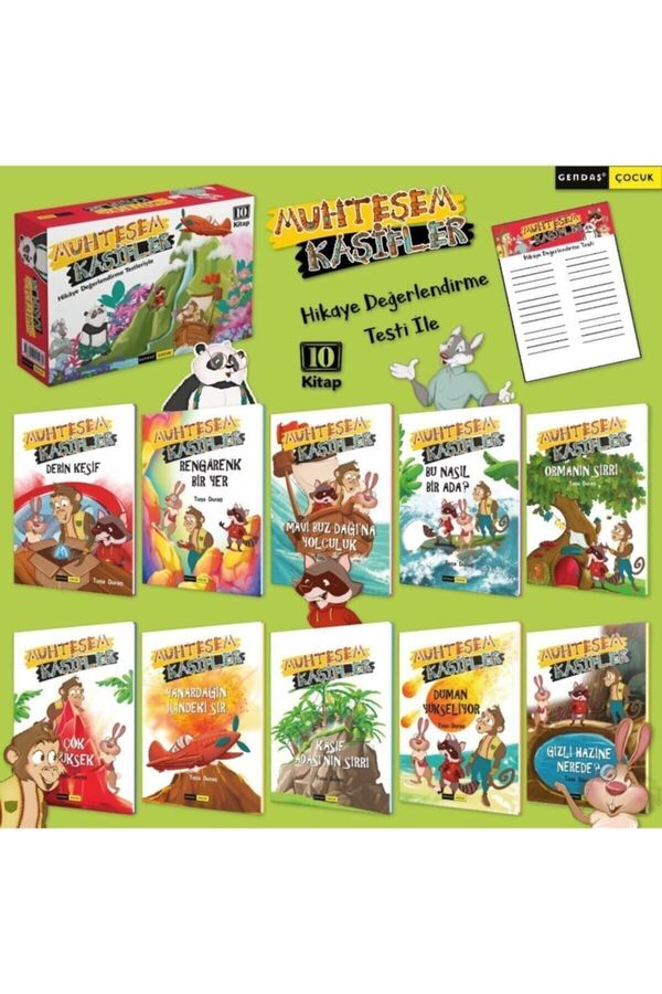 Gendaş Yayınları Muhteşem Kaşifler Hikaye Seti 2 Ve 3.sınıf Düzeyi (POŞETLİ)