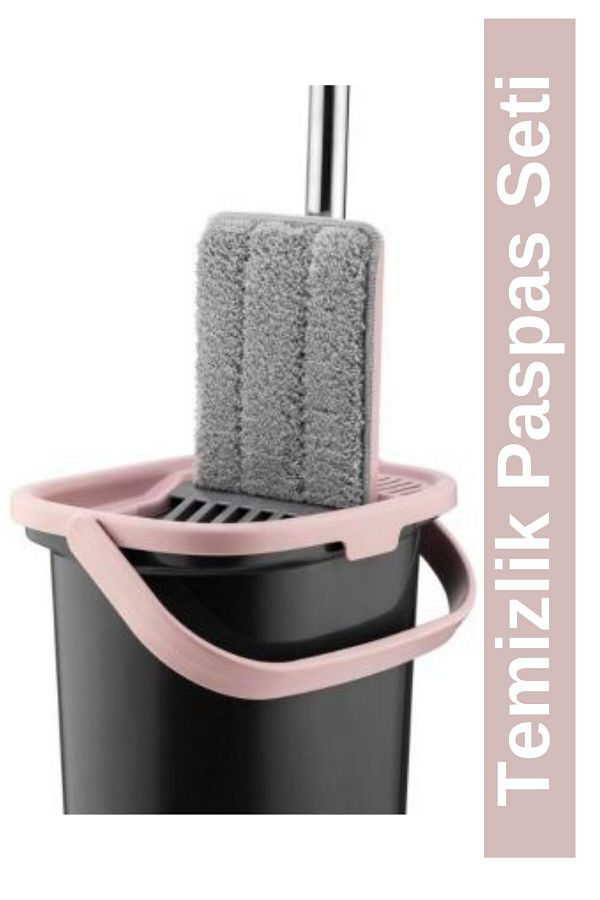 ARMESE-Set Mop de curățare Sillgech Compact Negru-roz Eh-213 1