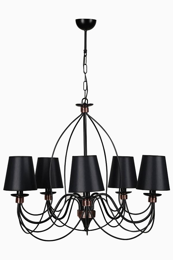 Lumexx-Berfin Set of 5 with Black Lampshade - 7751-5 1