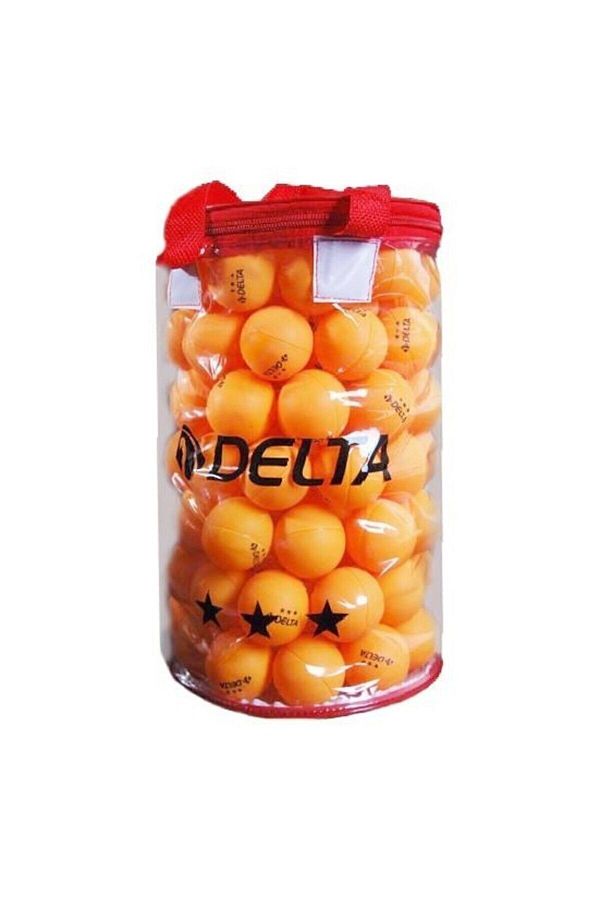 Delta-100 Pieces Orange 3 Star Pompom Balls - With Bag 1
