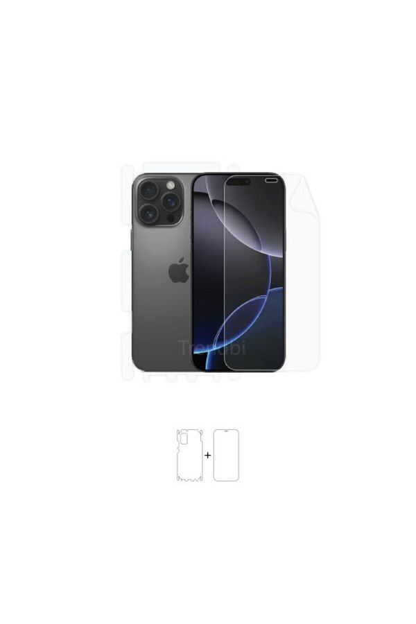 Wrapsol-iPhone 16 Pro Max - 360 °   Full Body Screen Protector, Front and Back Shock Absorbing, Polyurethane Coating 1