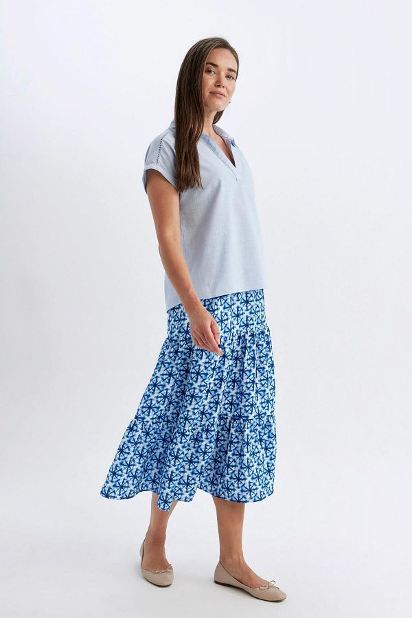 DeFacto-Aerobin Midi Patterned Skirt - C4411Ax24Sm 1