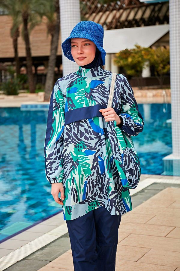 Riva Mera-Model R2408 Costum de baie hijab cu model complet acoperit 1