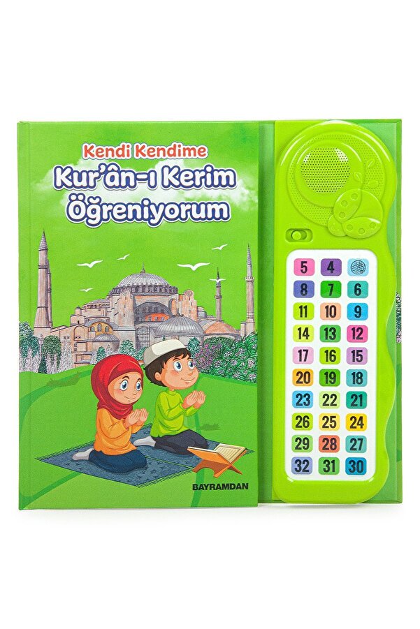 ihvan online Sesli Elif Ba Kuranı Kerim Öğreten Cihaz Seti Kitaplı Yeşil