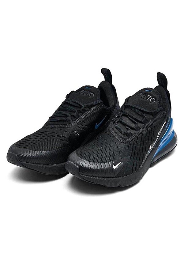 nike air max 270 black with blue tick