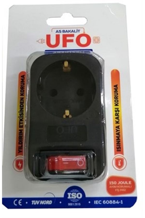 QUAT-3500watt Single Surge Protected Socket with Switch 1