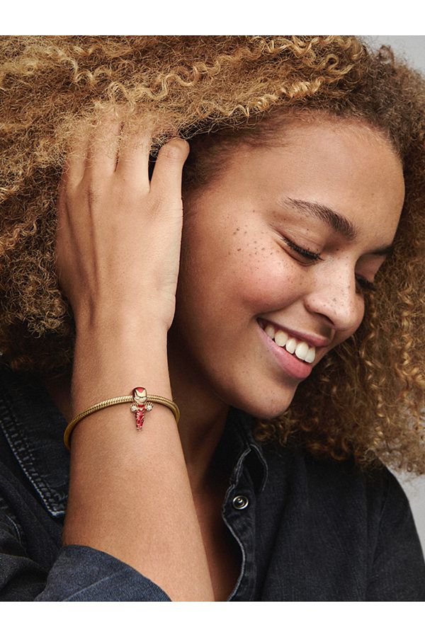 Pandora Marvel Avengers Iron Man Pandora s Charm Steel Bracelet and Not Included Trendyol