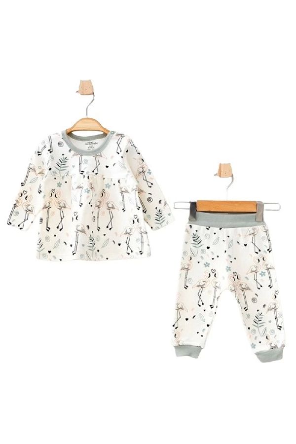 Aziz Bebe-2215 Model Ecru Set of 2 1
