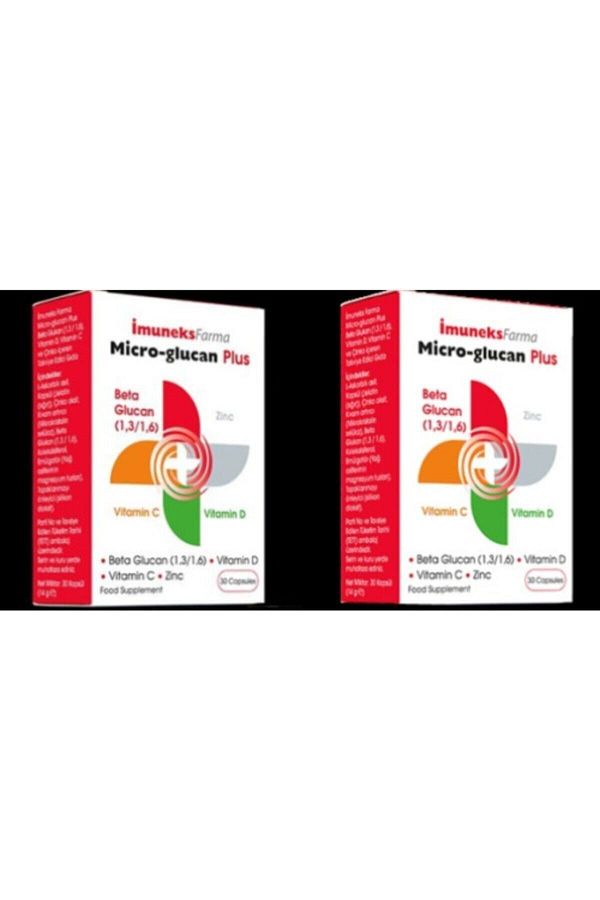 Imuneks-Micro Glukan Plus Beta Glucan 30 Capsules 2 Boxes 1