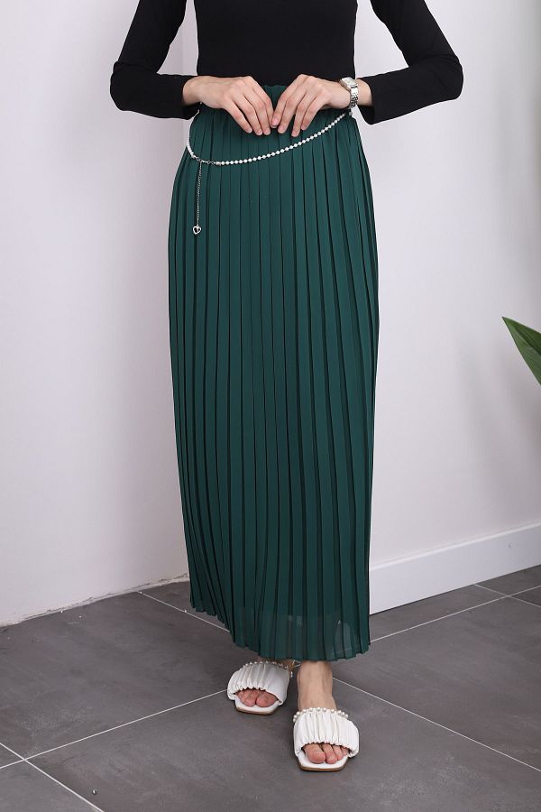Emerald chiffon skirt clearance