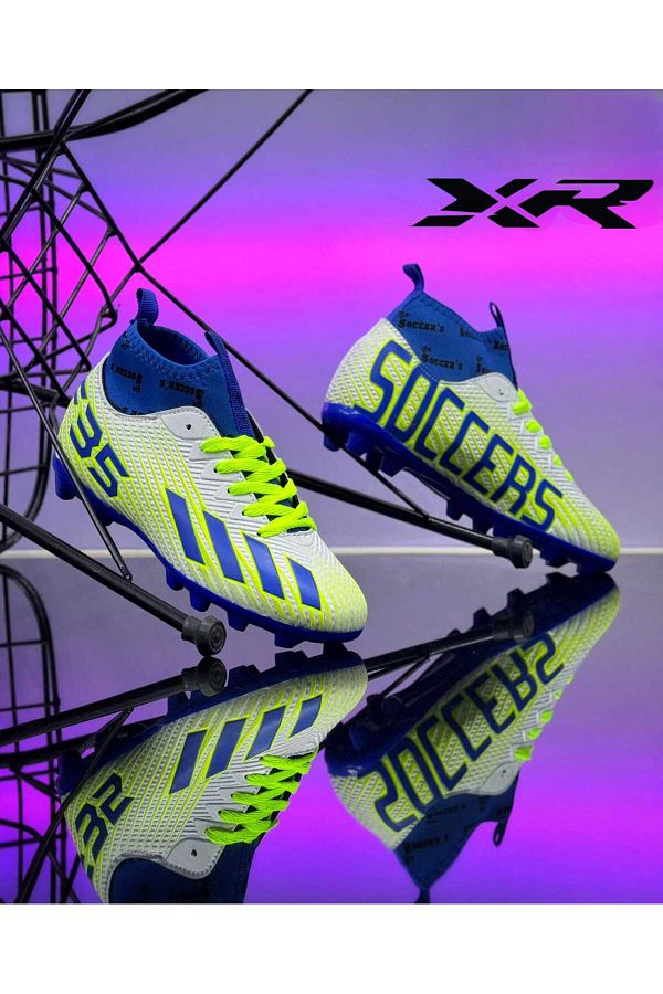 XR Halisaha Football Boots with Socks Football Shoes for Children and Adults