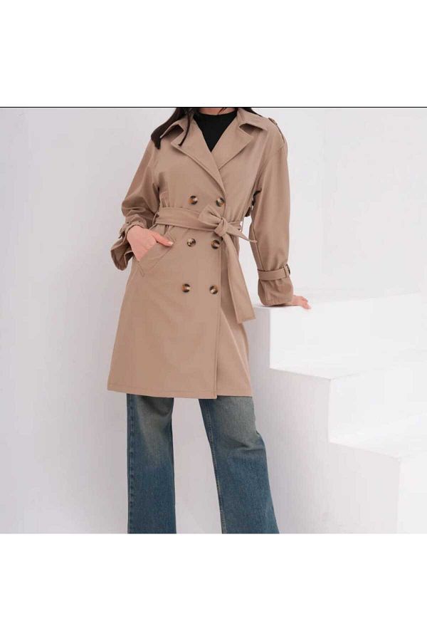 Butik Waterproof Unlined Trench Coat Trendyol