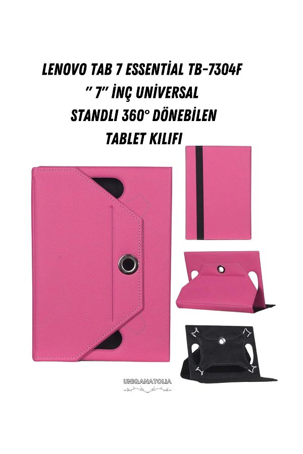 UniqAnatolia-Lenovo Tab 7 Essential Tb-7304F 7" Universal Stand 360 °   Rotatable Tablet Case 1