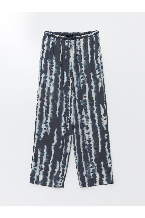 LC Waikiki-Pantaloni de damă cu model cu talie elastică 1