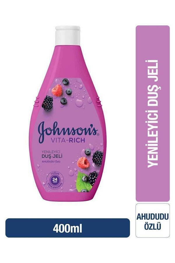 Johnson's-جل الاستحمام جونسون فيتا-ريش المجدد بخلاصة التوت 400 مل 1
