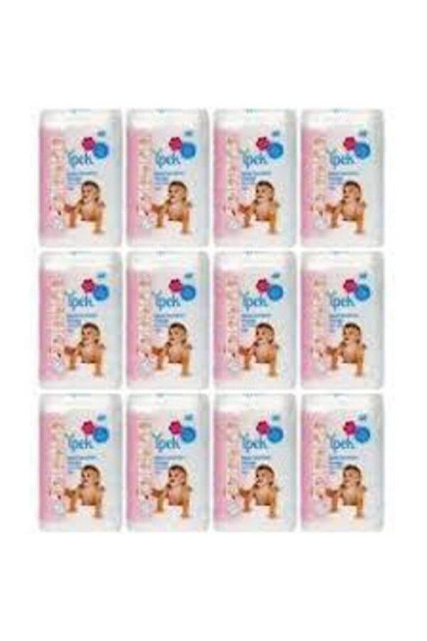 Genel Markalar Bebek Temizleme Pamuğu 60 Adet X 12 Paket