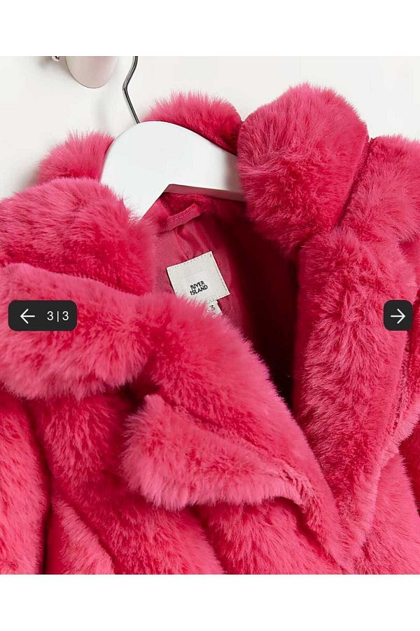 River island childrens faux fur coats jackets online
