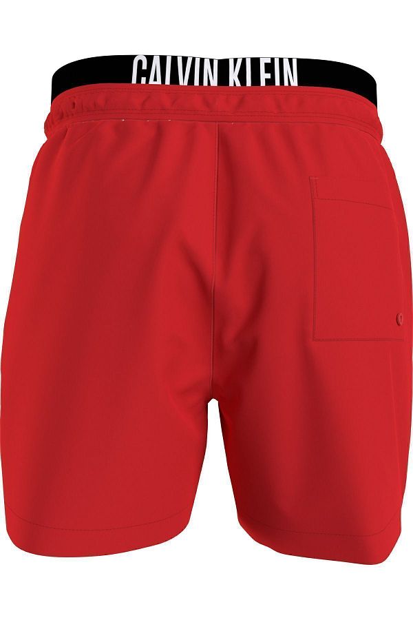 Calvin Klein Men s Brand Logo Quick Drying Polyster Red Black Swim Shorts Suitable for Beach and Sea Use Trendyol