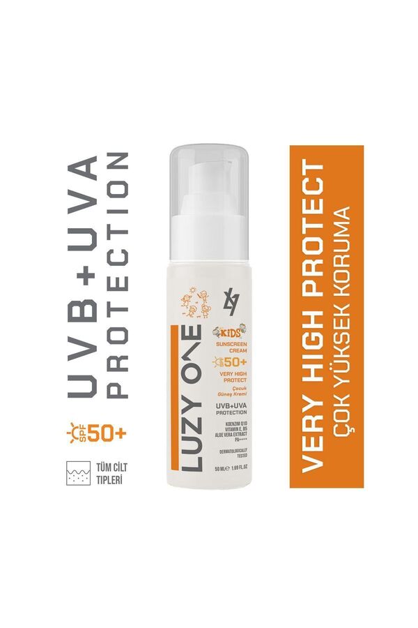 Luzy One Çocuklar Için Güneş Kremi – Spf 50 Ile Hassas Ciltleri Yüksek Koruma Ve Nemlendirme