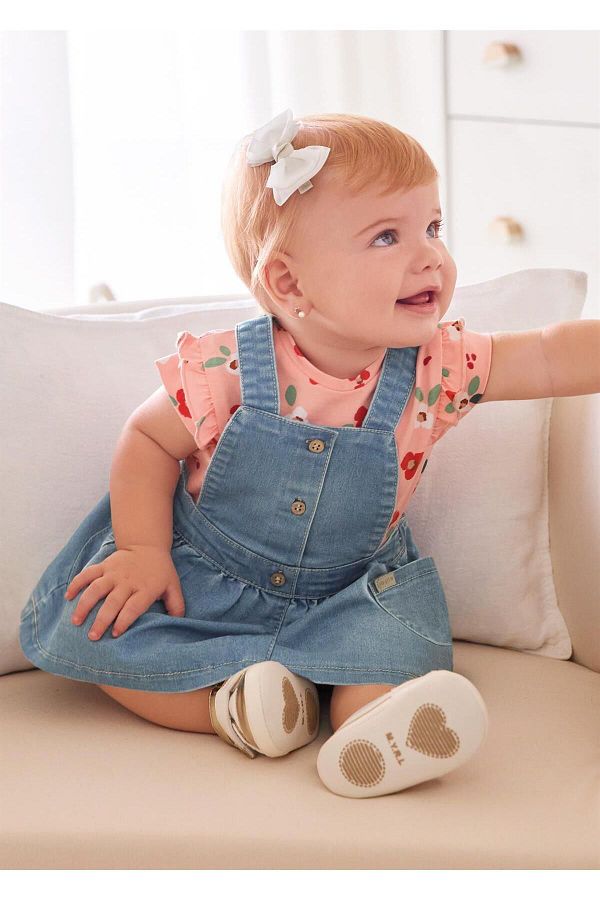 Newborn jean dress sales