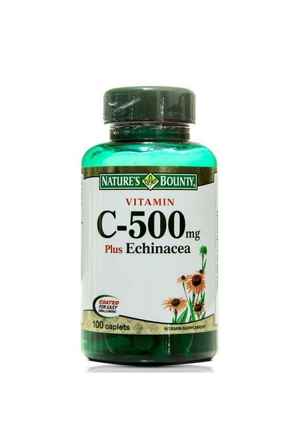Nature's Bounty-Echinacea Vitamin C Tablet - 500 Mg, Pack of 100 1