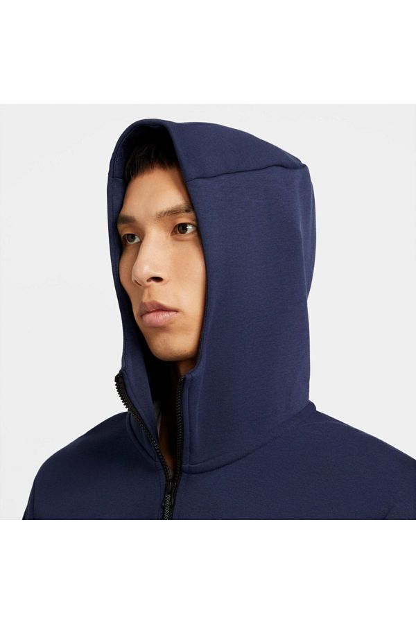 Nike Sportswear Tech Fleece Full zip Hoodie Navy Blue Color Men s Sweatshirt Trendyol