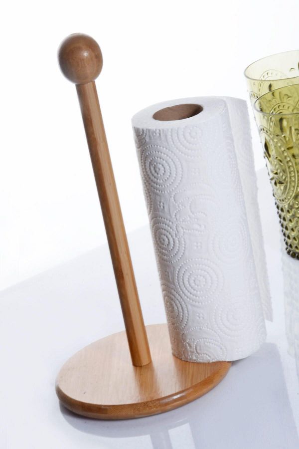 KOSOVALTD Lux Bamboo Paper Towel Holder and Napkin Holder Set