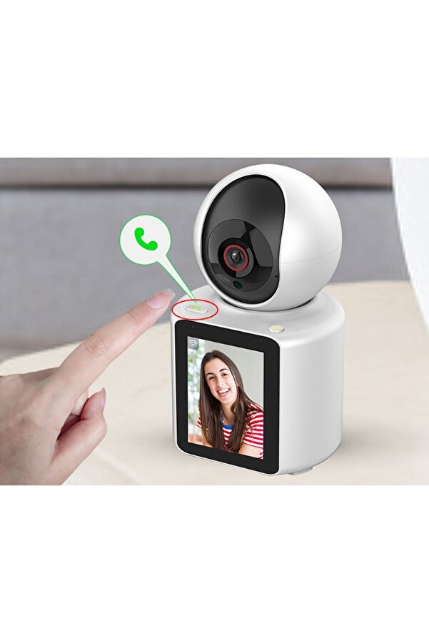 Genel Markalar LCD Ekranlı Görüntülü Konuşma Uzaktan İzleme Bebek Odası Kamerası Akıllı 1080P İP Güvenlik Kamera
