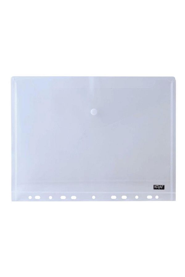 KRAF-A4 Transparent File - 11 Holes and Snaps 1229 1