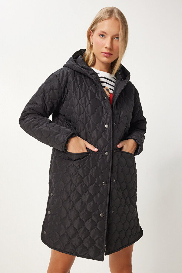 Gesteppter Damenmantel Steppmantel Mit GÃ¼rtel Schwarz Vero Moda