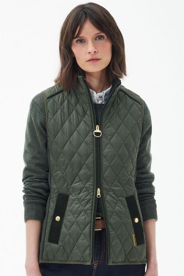 Barbour Poppy Women s Vest Ol71 Olive classic Tartan Trendyol