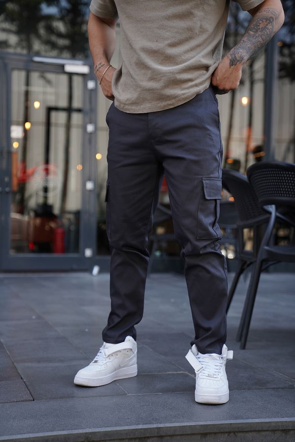 SCSARV N Gabardine Smoked Baggy Cargo Pants PLT 013 Trendyol