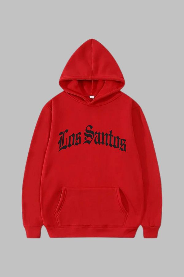 MONO COLLECT ON Unisex Hoodie Regular Cut Pocket Long Sleeve Los Santos Printed Hooded Sweatshirt Oversize GTA Trendyol