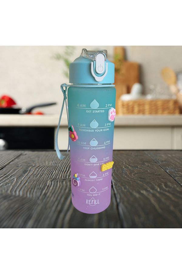 Quokka Tritan Motivational Water Bottle Life with Straw Trendyol