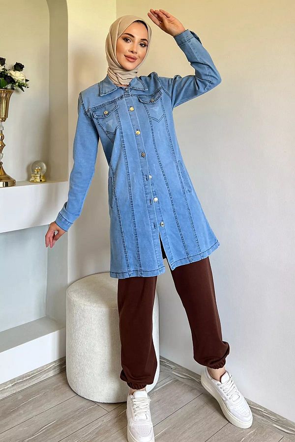 Style jacket jeans hijab hotsell