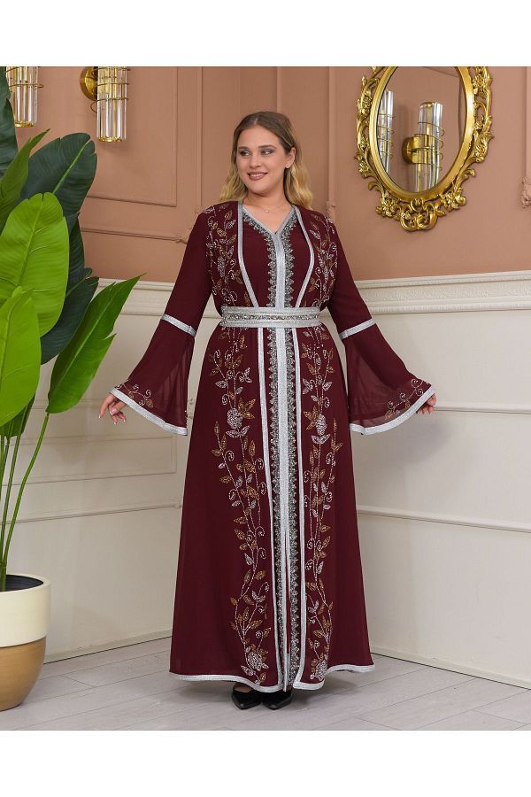 Evening caftan dress top