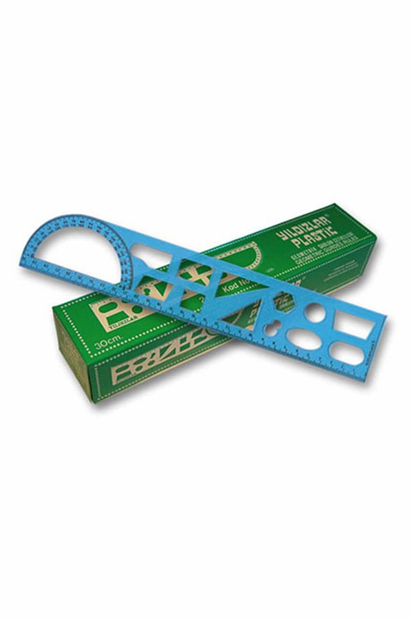 Yıldızlar Yayınları-30CM. GEOMETRIC TEMPLATE RULER CODE.006 1