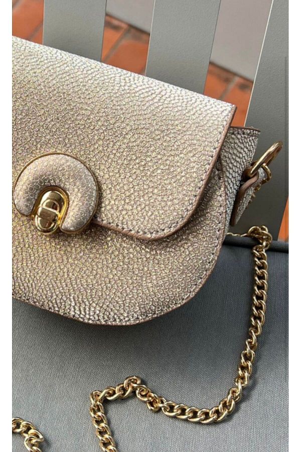 Mercan Mini Patent Leather Shiny Accessory Women s Money Bag with Chain Shoulder Strap and Buckle Trendyol