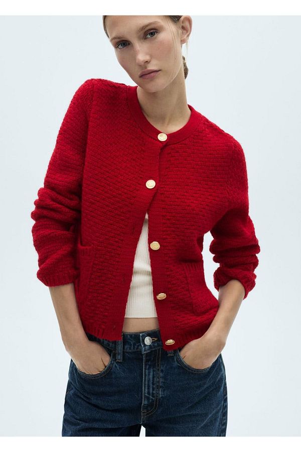 MANGO Woman-Strickjacke -- 1