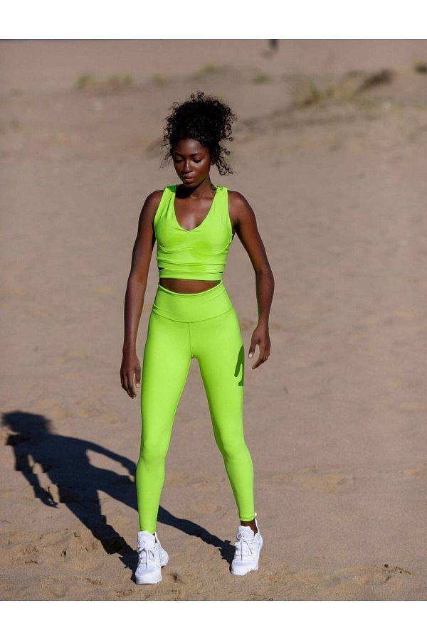 Neon sports leggings clearance