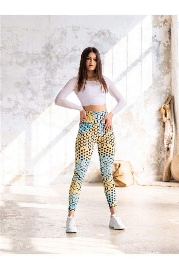 Patterned cropped leggings discount