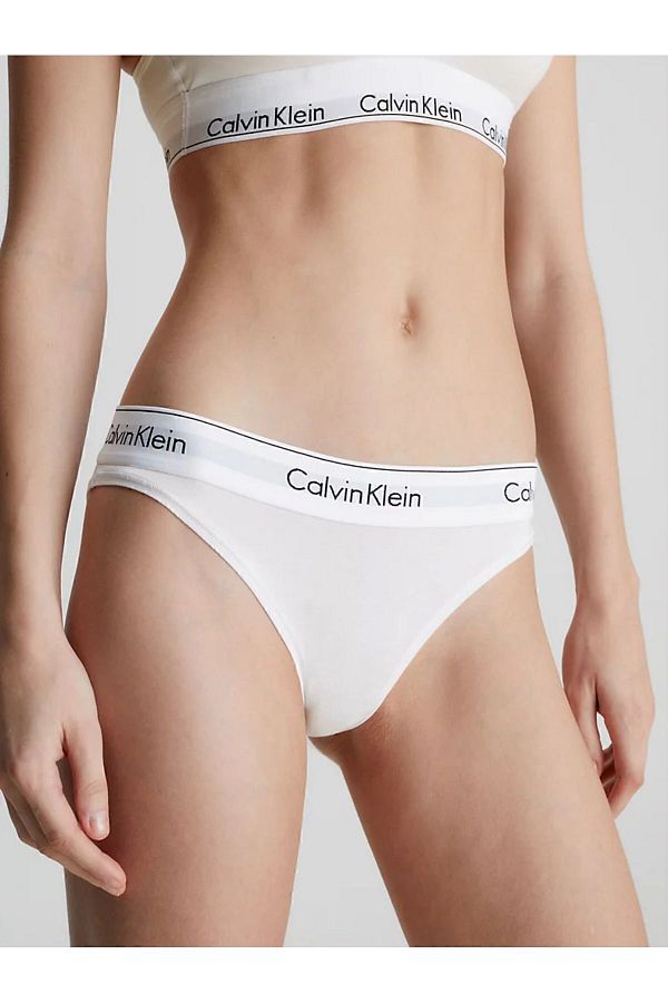 Calvin Klein-Дамско лого на марката, дишаща, удобна материя със средна висока талия, бяла пепел, подходяща за ежедневно носене 1