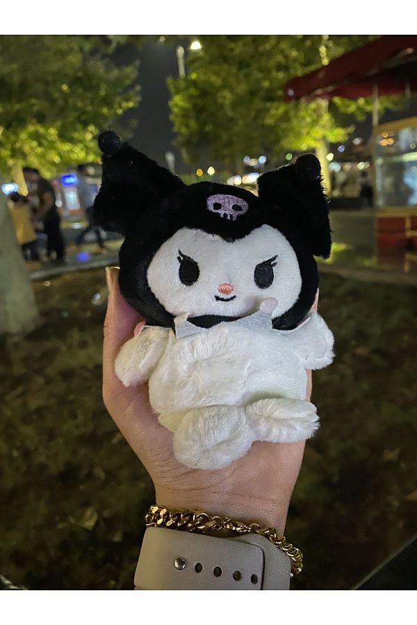 SANRIO-دمية سلسلة مفاتيح قطيفة من سانريو، لعبة، كورومي 1