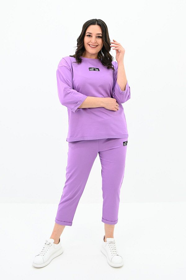 Koza Butik-Set de trening cu etichetă de mărime mare pentru femei 8100-24 1