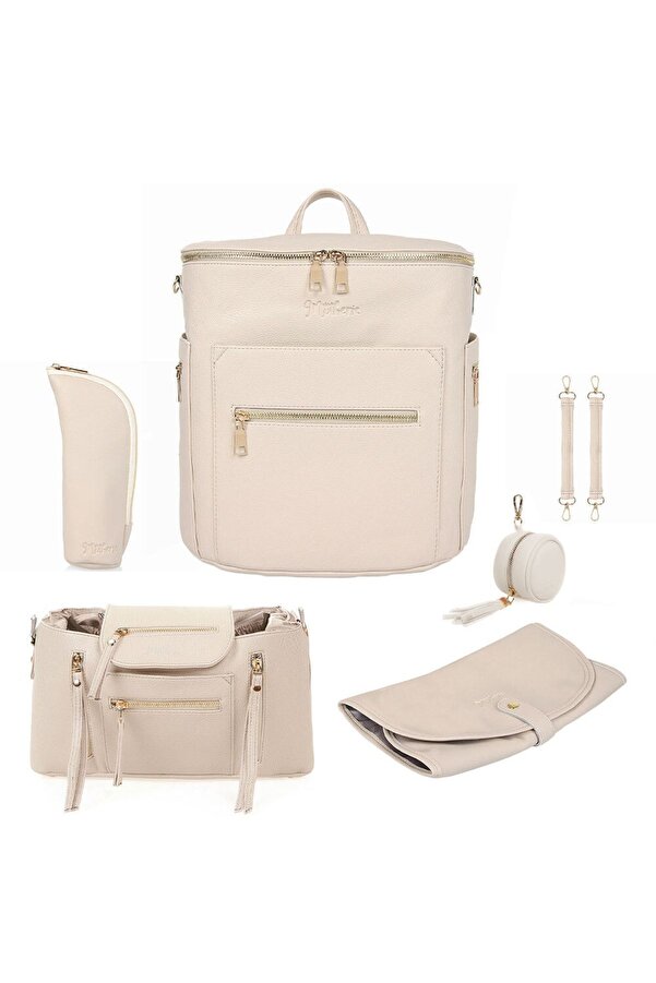 motheric Parenthood Bundle – Anne Bebek Bakım Çantası Set – Bebek Arabası Çantası – Emzik Çantası