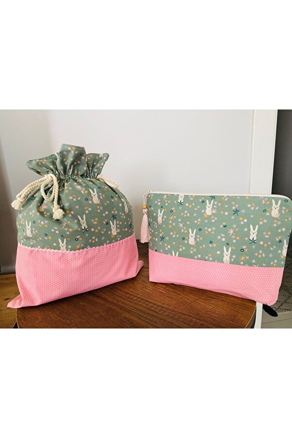 ArzuDesign Pembe bebek bakım seti