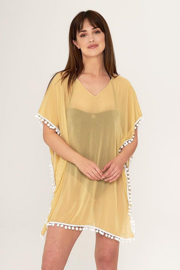 EMINNA-Yellow Beach Dress 1
