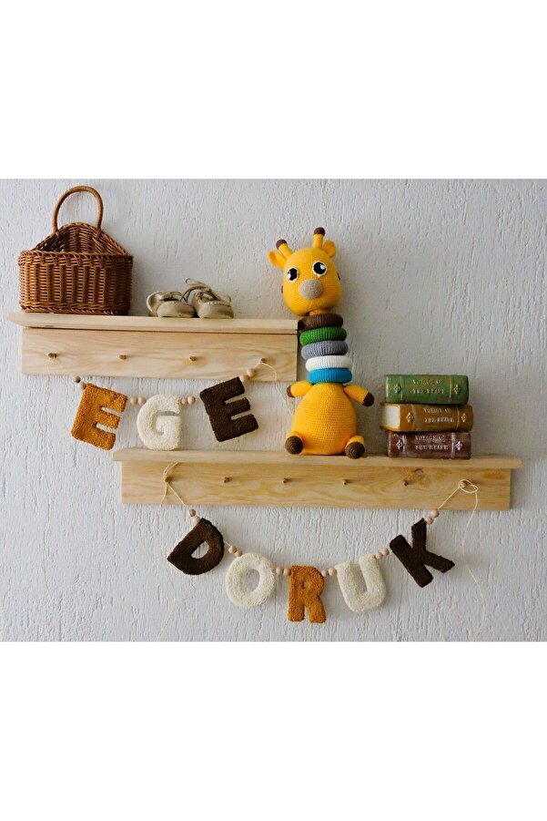 BZA PUNCH İSİMLİK, BEBEK HEDİYESİ, ÇOCUK ODASI SÜSÜ, DUVAR SÜSÜ, DOĞUM HEDİYESİ, İSİMLİK (8 HARFLİ)